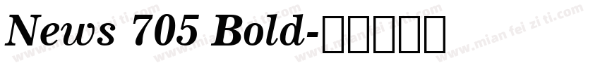 News 705 Bold字体转换